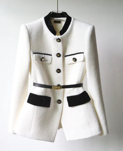 Sansa Elegant Office Blazer - Mid-Length Slim Fit (One Piece)