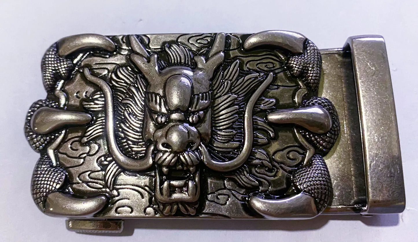 Deli Xing Retro Automatic Buckle Men's Leather Belt