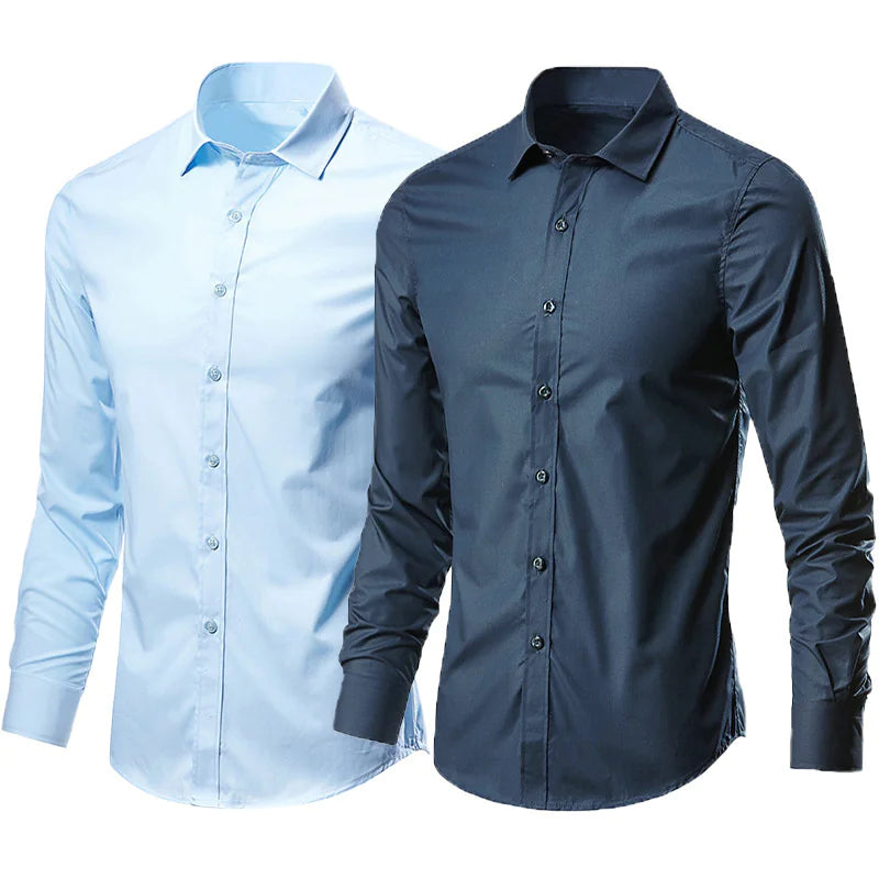 Men's Casual Shoes and Long Sleeve White Dress Shirt