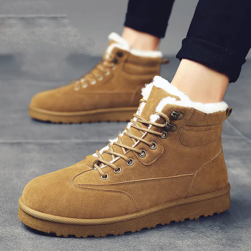 Men's Outdoor Leisure Shoes with Warm Velvet Lining