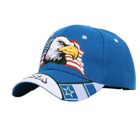 Embroidered Eagle Baseball Cap for Summer Outdoor Use