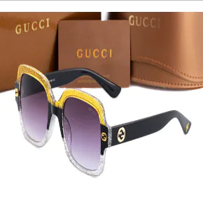 Model 0086 Square Sunglasses with Bee Design (One Piece)