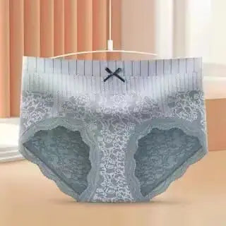 Lace Mid Waist Shaping Briefs for Plus Size Women