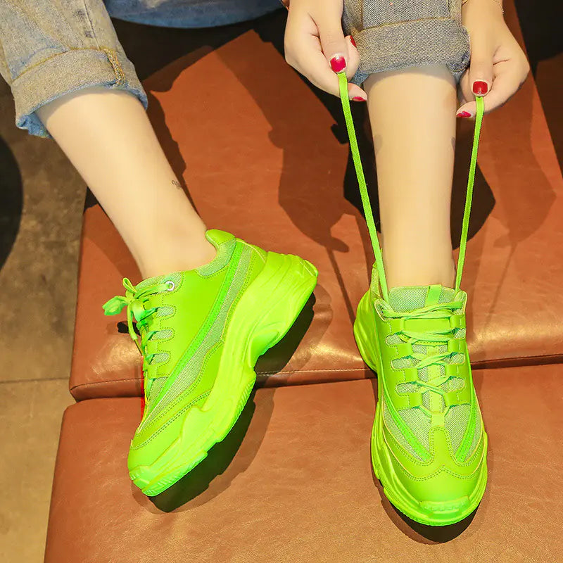 Trendy Women's Thick Sole Breathable Running Shoes