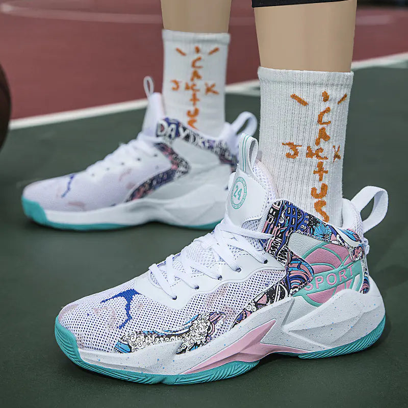 Men's Basketball Shoes - Spring New Breathable Sneakers