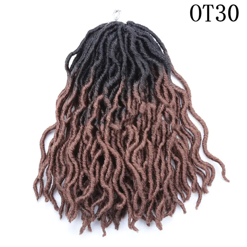 12-Inch African Long Curly Chemical Fiber Braid