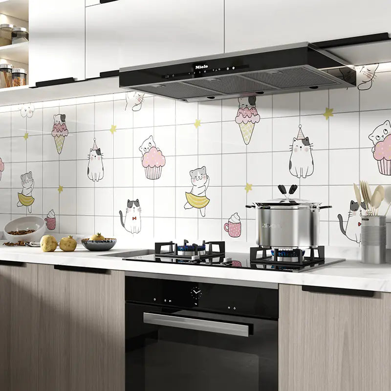 Self-Adhesive Waterproof Kitchen Oil-Resistant Stickers