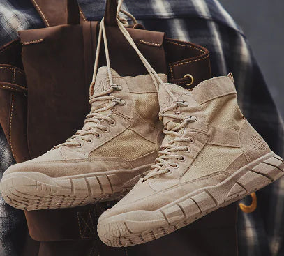 Men's Cotton Outdoor Work Boots - Zhongbang Summer Style