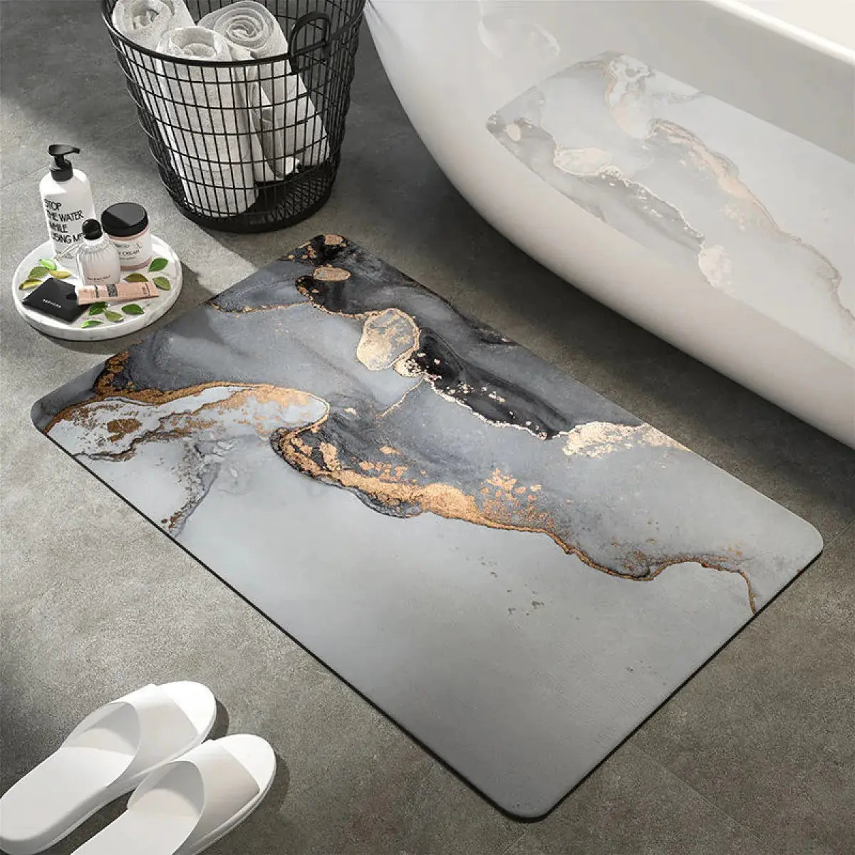 Diatom Ooze Bathroom Absorbent Non-slip Floor Mat