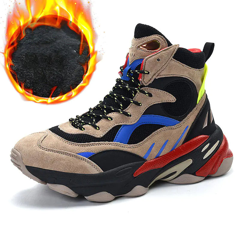 Men's Warm Winter Sneakers - Versatile Dad Shoes