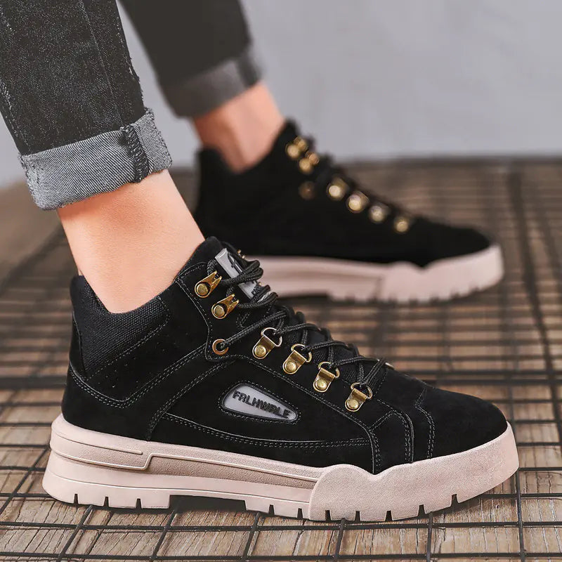 Men's High-Top Trendy All-Match Mid-Cut Boots