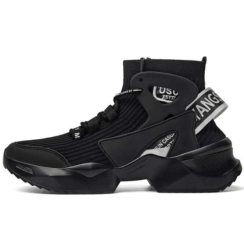 Men's High-Top Sock Sneakers - Breathable and Stylish