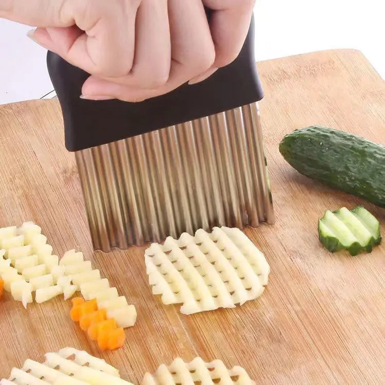 Stainless Steel Wavy Potato Cutter Kitchen Tool