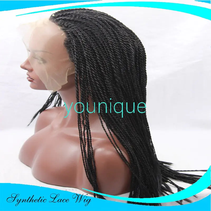 Manufacturer Direct Sale 2-Braid Lace Front Wig