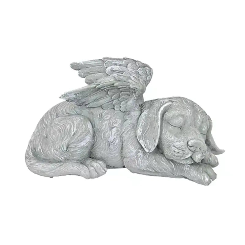 Angel Cat and Dog Garden Decor Resin Craft Figure
