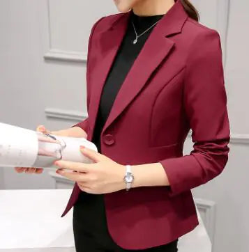 Fayola Women's Tailored Blazer with Notched Collar