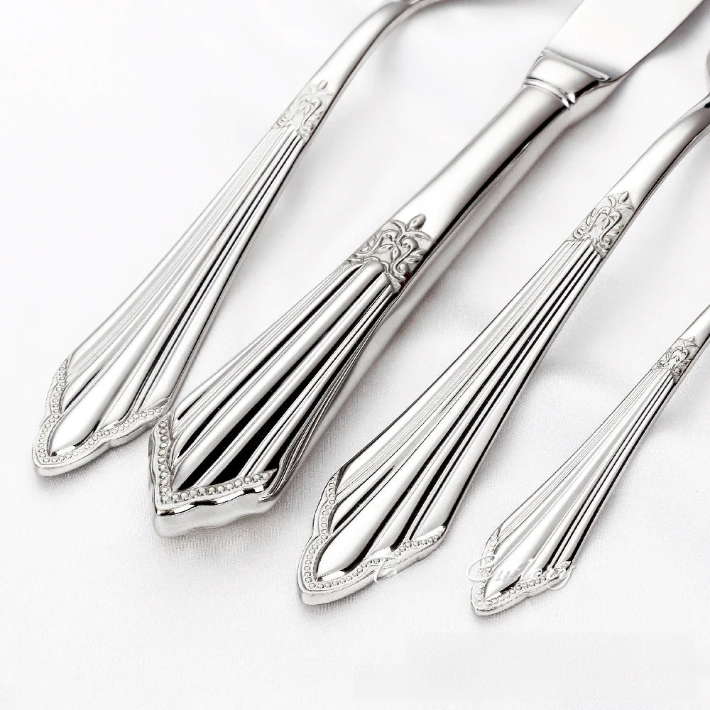 304 Stainless Steel Western Steak Cutlery Set (3 Pieces)