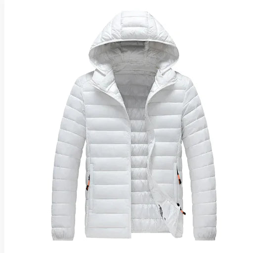 Men's Puffer Jacket Breezy with Removable Hood (One Item)