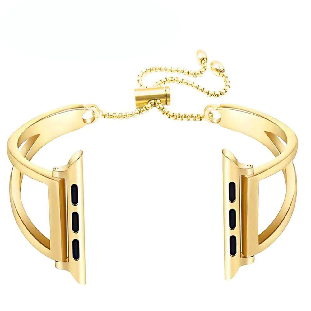 V-Shaped Metal Chain Band for Apple Watch 41mm 45mm