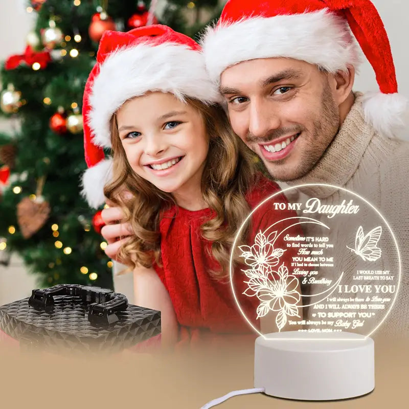 Acrylic Night Light for Daughters - Creative Gift Idea