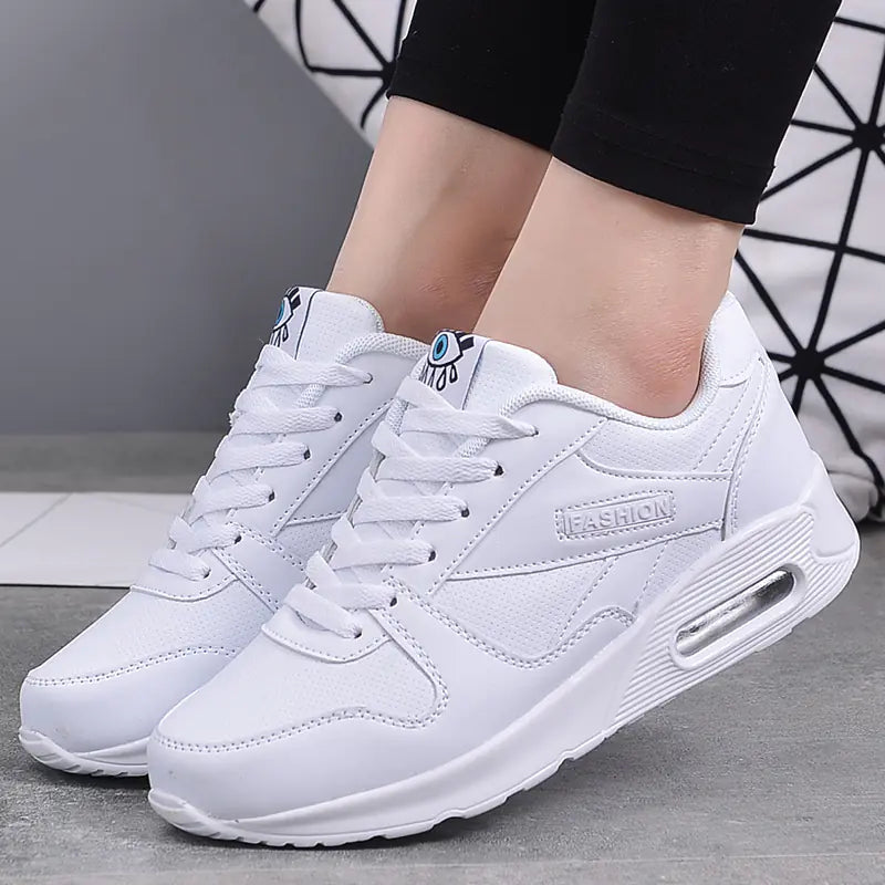 Women's Air Cushion Sneakers - Korean Style Casual Shoes