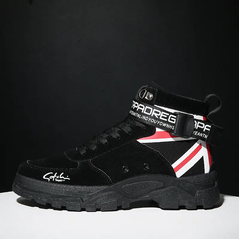 Men's Vintage High-Top Martin Boots - Street Style