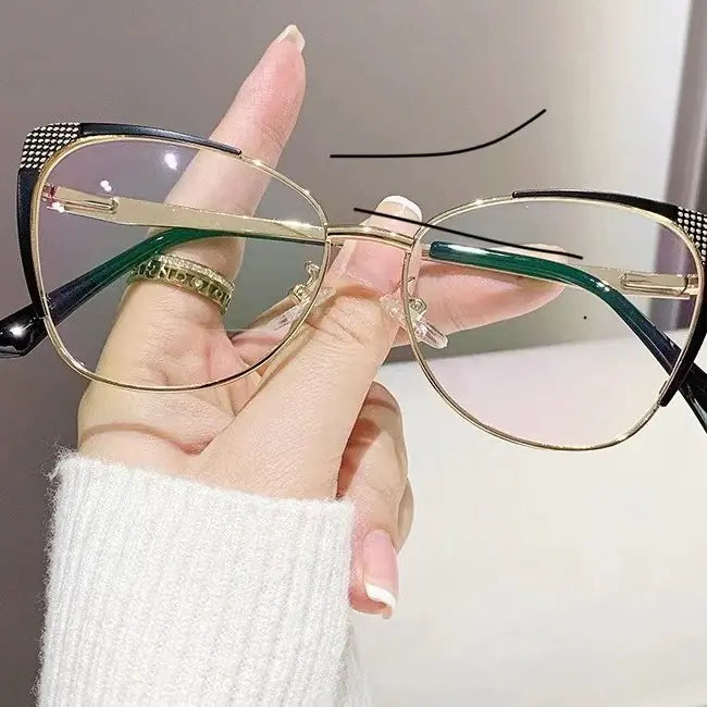 H 7151 Cat Eye Glasses for Men and Women, Anti-Blue Light