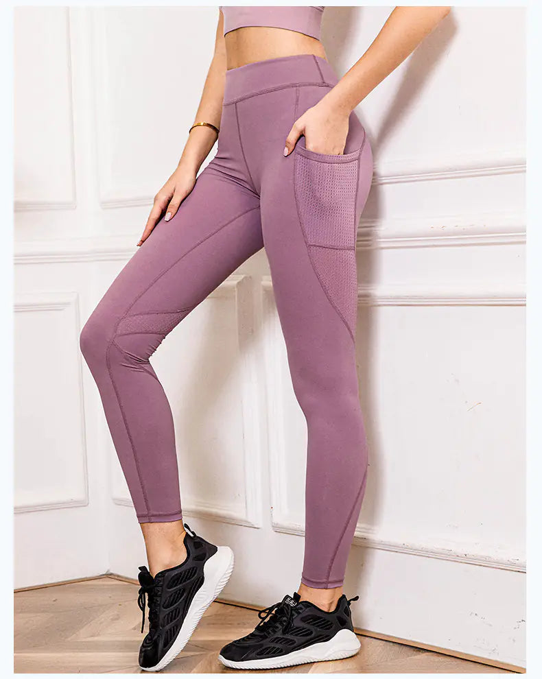 High Waist Yoga Tights with Pockets for Women