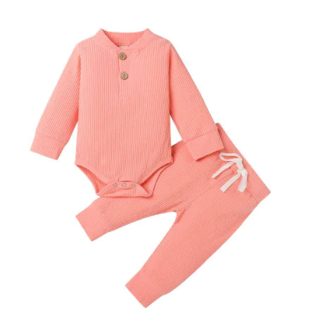 Baby Set - Long Sleeve Bodysuit and Pants (One Set)