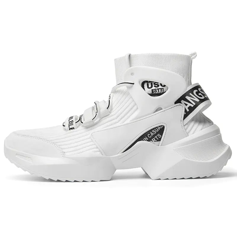 Men's High-Top Sock Sneakers - Breathable and Stylish