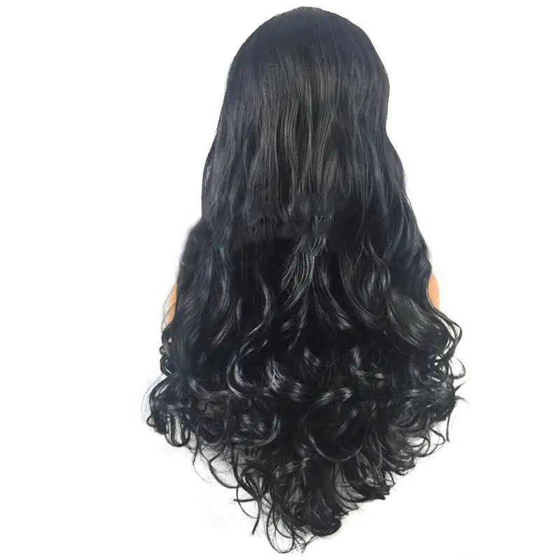 Synthetic Long Curly Wig with Lace Front for Women