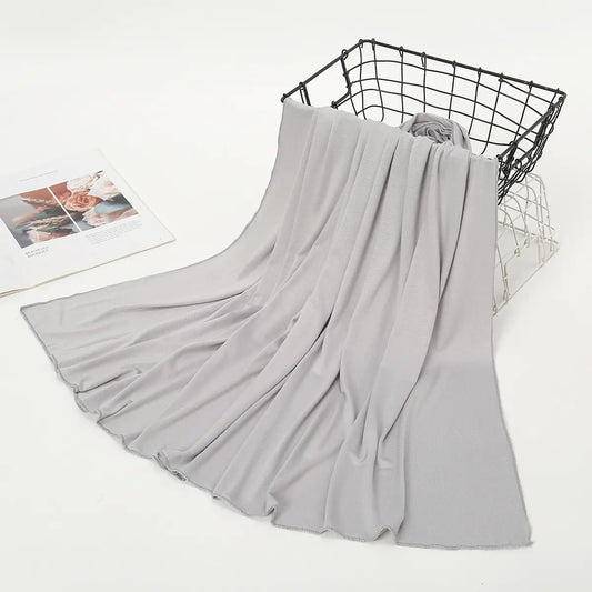 New Women's Solid Color Long Scarf - Breathable & Soft