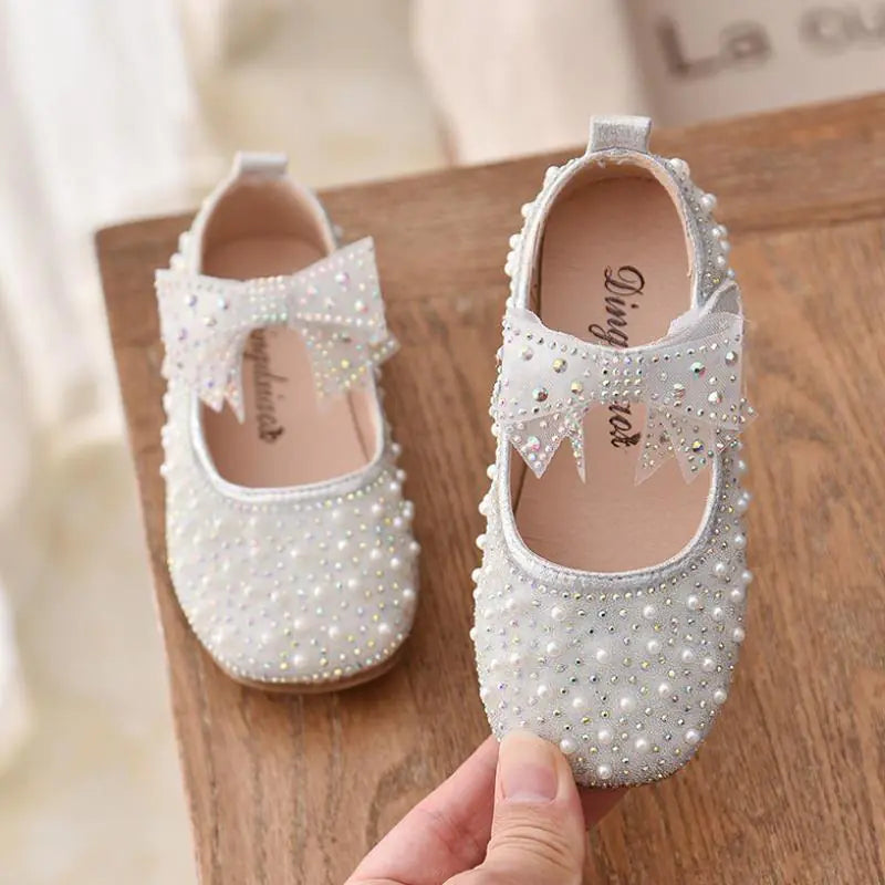 Korean Fashion Bow Princess Shoes for Girls