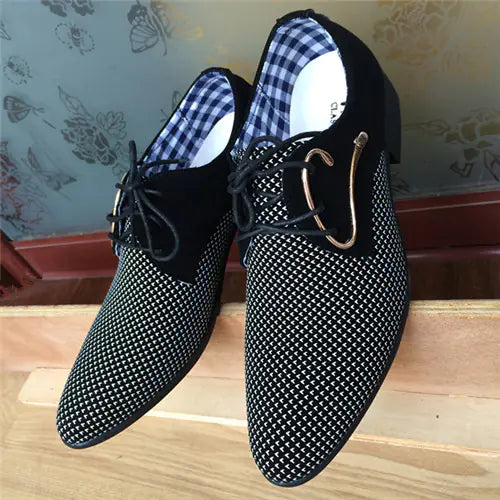 Men's Breathable Fabric Pointed Toe Dress Shoes