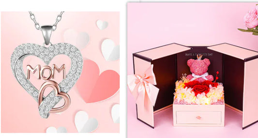 Little Bear Preserved Fresh Flower Gift Box Valentine's Day