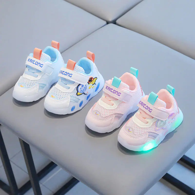 Breathable Mesh Fabric Sneakers for Kids