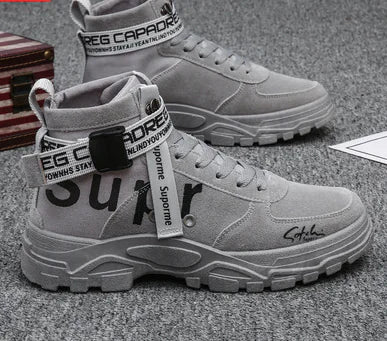 Men's Vintage High-Top Martin Boots - Street Style