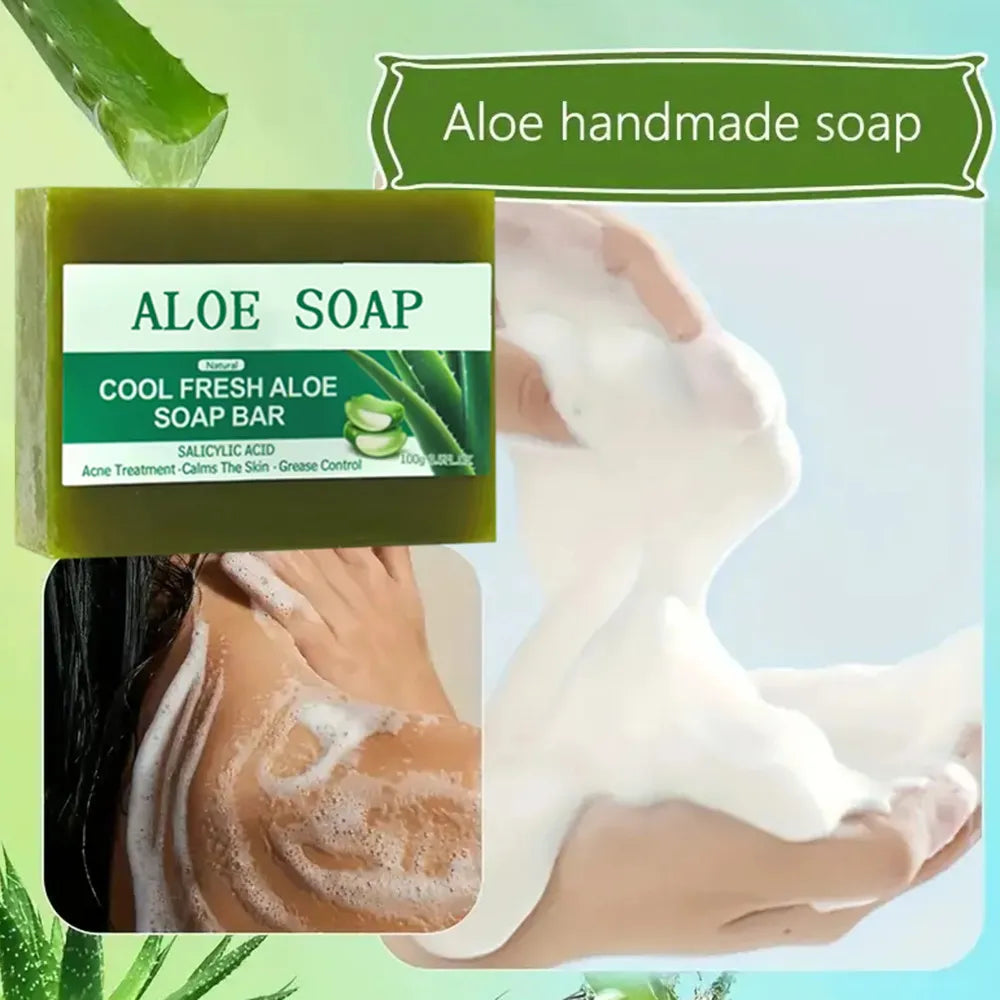 Aloe Vera Cleansing Essential Oil Moisturizing Handmade Soap