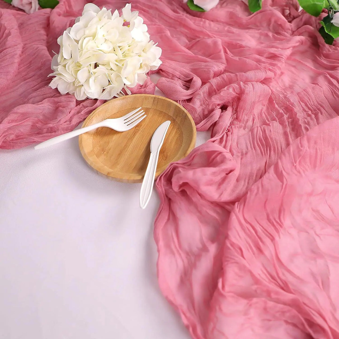 Bali Wrinkle Table Runner for Wedding Party Decor