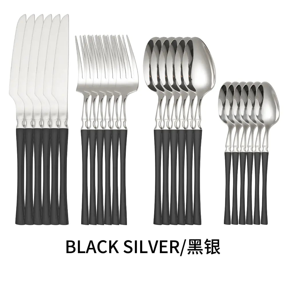 Titanium Coated Stainless Steel Cutlery Set for Dining
