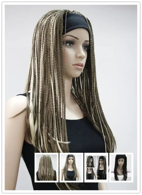 African Braid Gradient Wig for Women - Hip Hop Style