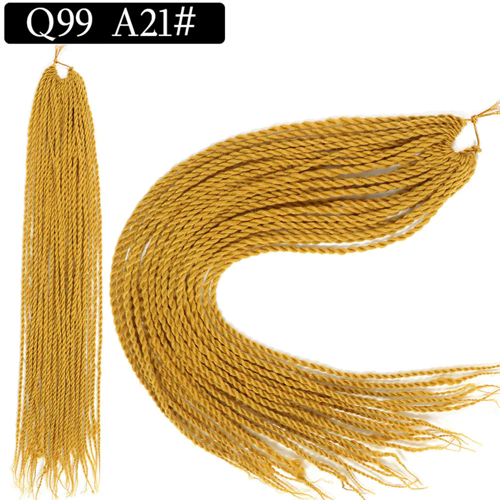 African Twist Braid Synthetic Hair Wig for Wholesale