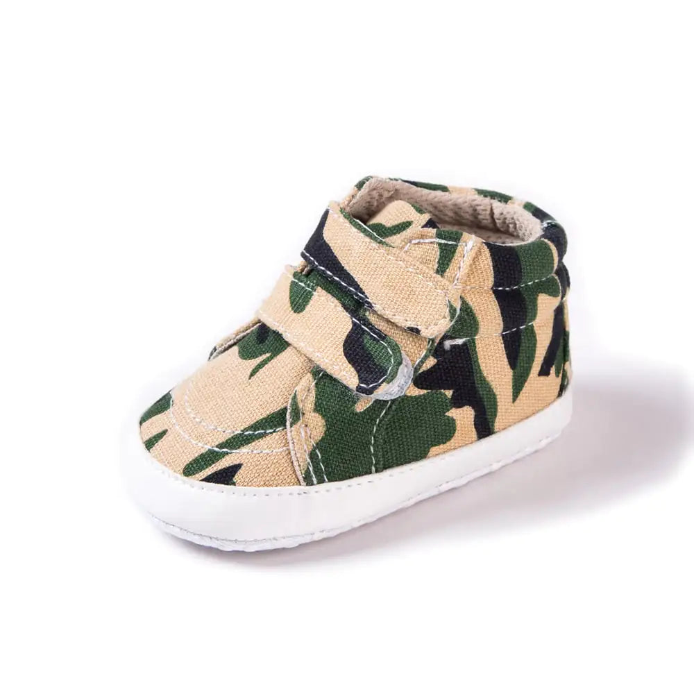 Camouflage Canvas Double Strap Baby Shoes