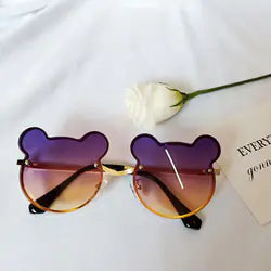 Trendy Designer Cartoon Bear Sunglasses for Kids 2023