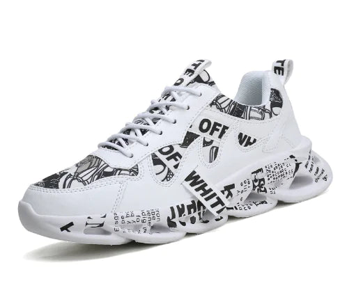 Dad Sneakers with Floral Print - Casual Sports Shoes