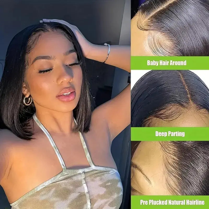 Lace Front Wig for Women - Short Bobo Style (Full Set)