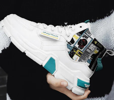 Men's High-Top Waterproof Sneakers for Fall/Winter