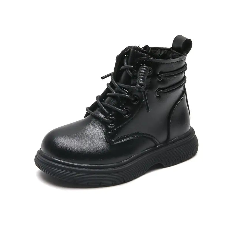 Children's Fashion Trend Casual Leather Martin Boots