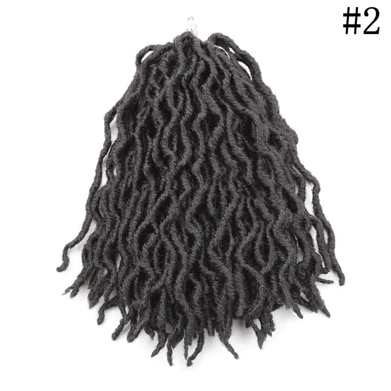 12-Inch African Long Curly Chemical Fiber Braid