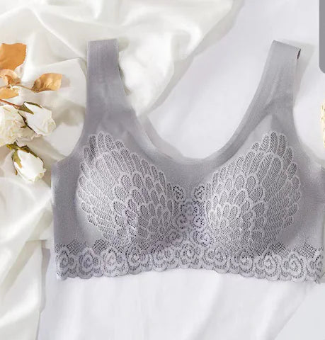 Seamless Breathable Lace Push-Up Bralette for Women